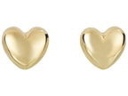 Finejewelers 14 Kt Yellow Gold 8x7.3mm Puff Heart Fancy Post Earring