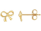 Finejewelers 14 Kt Yellow Gold 2x6.5x8mm Fancy Post Bow Shape Earring