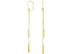 Finejewelers 14 Kt Yellow Gold 2.7x66mm Ball Drop Earring With Euro-wire