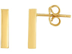 Finejewelers 14 Kt Yellow Gold 3x13mm Bar Tube Drop Earring