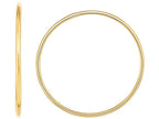 Finejewelers 14 Kt Yellow Gold 1.2x30mm Round Tube Hoop Fancy Earring With Slide Clasp