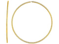 Finejewelers 14 Kt Yellow Gold 1.2x40mm Bright Cut Round Tube Hoop Fancy Earring With Slide Clasp