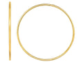 Finejewelers 14 Kt Yellow Gold 1.2x35mm Round Tube Hoop Fancy Earring With Slide Clasp