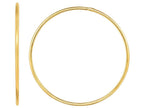 Finejewelers 14 Kt Yellow Gold 1.2x35mm Round Tube Hoop Fancy Earring With Slide Clasp