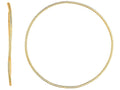 Finejewelers 14 Kt Yellow Gold 1.2x50mm Round Tube Hoop Fancy Earring With Slide Clasp