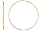 Finejewelers 14 Kt Yellow Gold 1.2x50mm Round Tube Hoop Fancy Earring With Slide Clasp