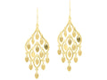 Finejewelers 14 Kt Yellow Gold Textured Multi Drop Leaf On Teardrop Fashion Drop Earrings