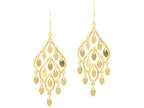 Finejewelers 14 Kt Yellow Gold Textured Multi Drop Leaf On Teardrop Fashion Drop Earrings
