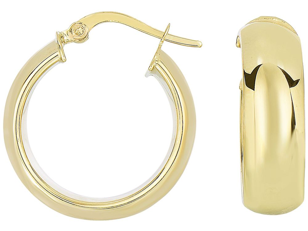 Finejewelers 14 Kt Yellow Gold Small Timeless Hoop Earring
