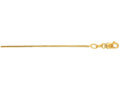 Finejewelers 14 Kt Yellow Gold 16 Inch 0.9mm Bright Cut Franco Chain Necklace With Lobster Clasp