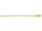 Finejewelers 14 Kt Yellow Gold 16 Inch 0.9mm Bright Cut Franco Chain Necklace With Lobster Clasp