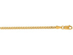 Finejewelers 14 Kt Yellow Gold 16 Inch 2.0mm Bright Cut Gourmette Chain Necklace With Lobster Clasp