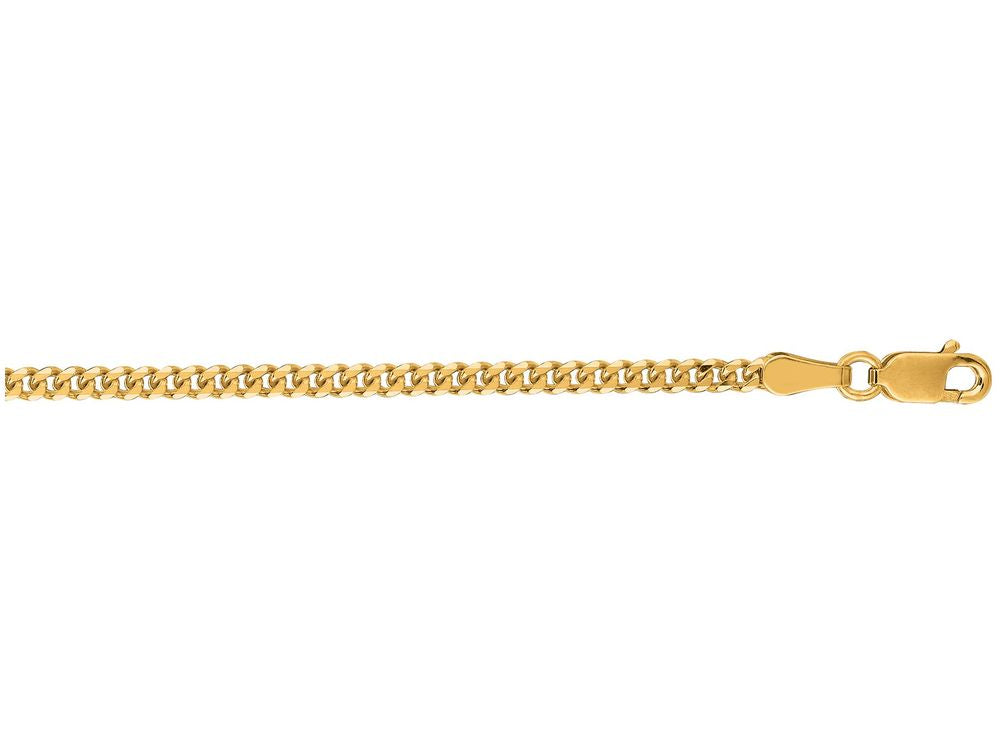 Finejewelers 14 Kt Yellow Gold 16 Inch 2.0mm Bright Cut Gourmette Chain Necklace With Lobster Clasp