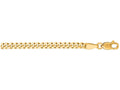 Finejewelers 14 Kt Yellow Gold 18 Inch 3.0mm Bright Cut Gourmette Chain Necklace With Lobster Clasp