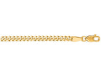 Finejewelers 14 Kt Yellow Gold 18 Inch 3.0mm Bright Cut Gourmette Chain Necklace With Lobster Clasp