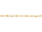 Finejewelers 14 Kt Yellow Gold 7 Inch Textured Heart Fancy Bracelet With Pear Shape Clasp