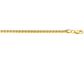 Finejewelers 14 Kt Yellow Gold 18 Inch 2.8mm Lite Weight Wheat Chain Necklace With Lobster Clasp