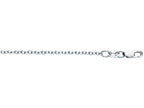 Finejewelers 18 Kt White Gold 16 Inch 1.5mm Bright Cut Round Cable Chain Necklace With Lobster Clasp