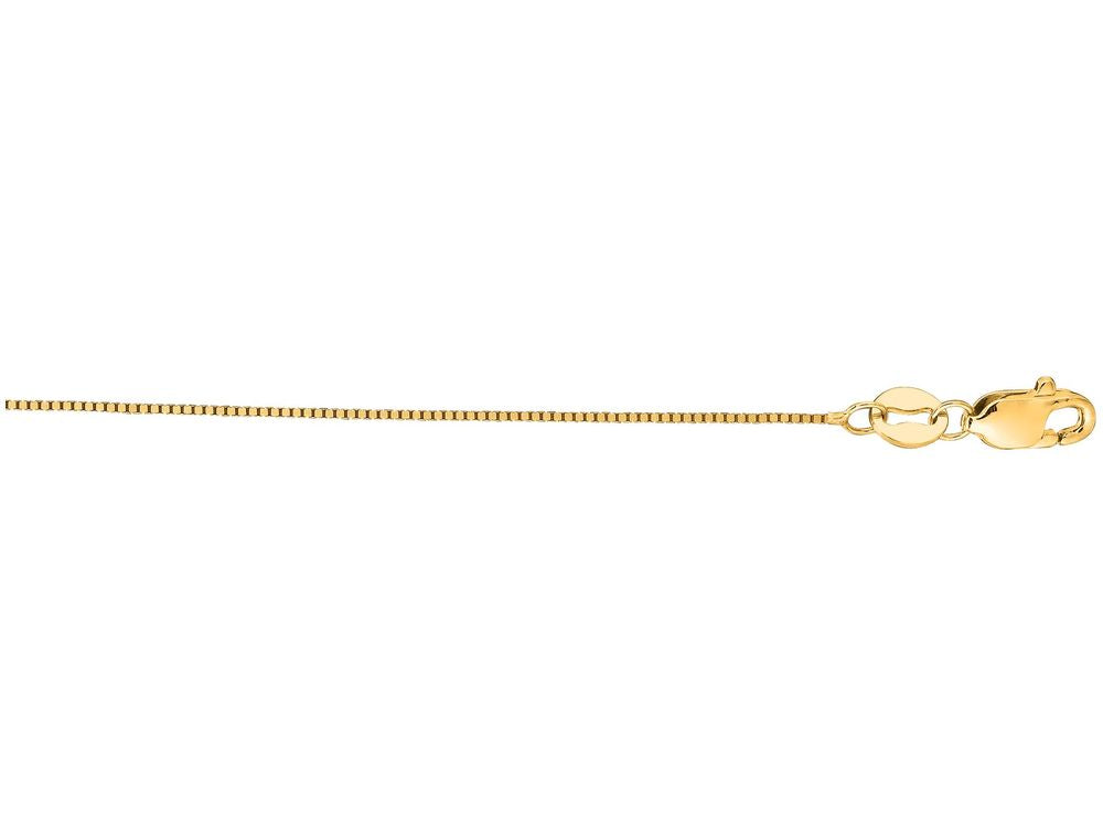 Finejewelers 14 Kt Yellow Gold 16 Inch 0.45mm Classic Box Chain Necklace With Lobster Clasp
