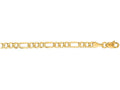 Finejewelers 14 Kt Yellow Gold 18 Inch 3.5mm Alternate 31 Figaro Lite Chain Necklace Lob Ster Clasp
