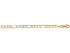 Finejewelers 14 Kt Yellow Gold 18 Inch 3.5mm Alternate 31 Figaro Lite Chain Necklace Lob Ster Clasp