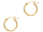 Finejewelers 14 Kt Yellow Gold 2x15mm Round Tube Hoop Fancy Earring
