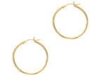 Finejewelers 14 Kt Yellow Gold 2x30mm Round Tube Hoop Fancy Earring