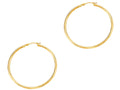 Finejewelers 14 Kt Yellow Gold 2x40mm Round Tube Hoop Fancy Earring
