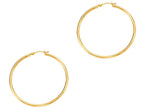 Finejewelers 14 Kt Yellow Gold 2x40mm Round Tube Hoop Fancy Earring