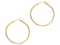 Finejewelers 14 Kt Yellow Gold 1.5x25mm Round Tube Hoop Fancy Earring