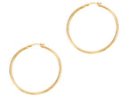 Finejewelers 14 Kt Yellow Gold 1.5x30mm Round Tube Hoop Fancy Earring