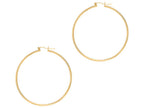 Finejewelers 14 Kt Yellow Gold 1.5x45mm Round Tube Hoop Fancy Earring
