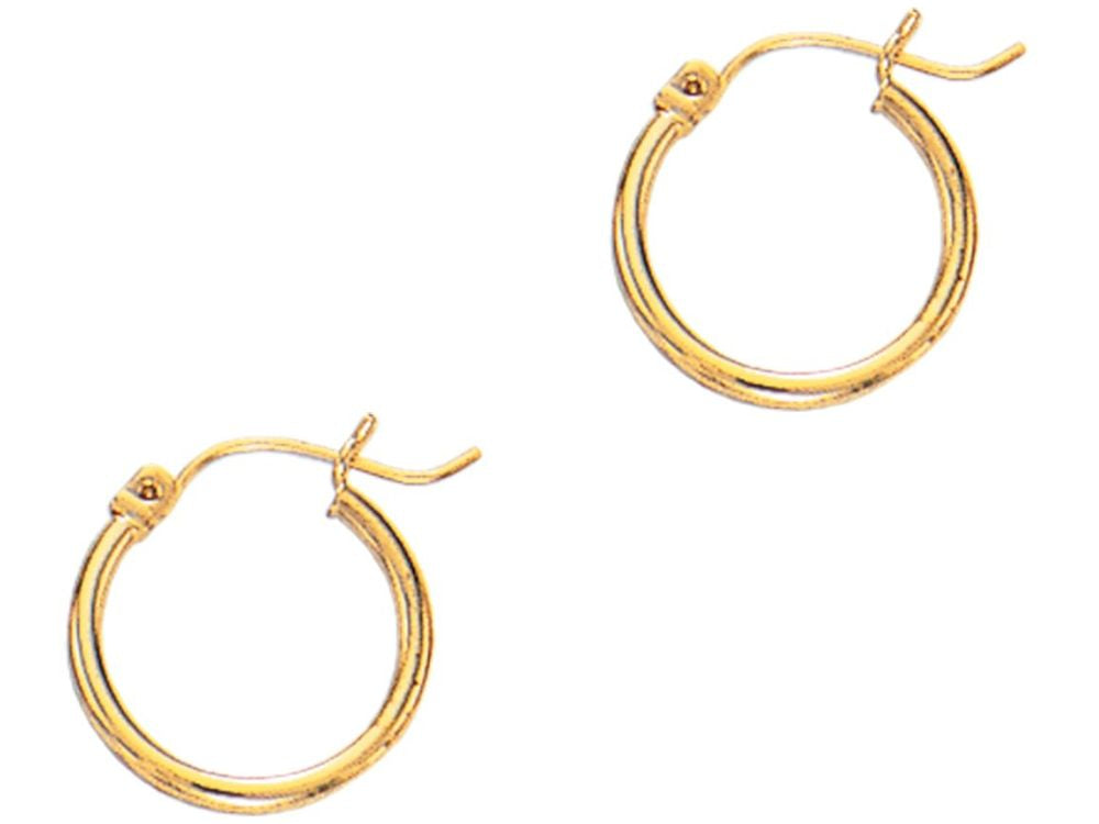 Finejewelers 14 Kt Yellow Gold 2x20mm Super Lite Tube Earring
