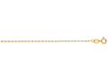 Finejewelers 14 Kt Yellow Gold 16 Inch 1.0mm Bright Cut Lumina Pendant Chain Necklace With Lobster Clasp