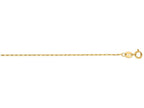 Finejewelers 14 Kt Yellow Gold 16 Inch 1.0mm Bright Cut Lumina Pendant Chain Necklace With Lobster Clasp
