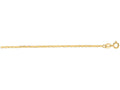 Finejewelers 14 Kt Yellow Gold 16 Inch 1.2mm Bright Cut Mariner Link Chain Necklace Spring Ring Clasp