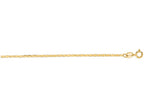 Finejewelers 14 Kt Yellow Gold 16 Inch 1.2mm Bright Cut Mariner Link Chain Necklace Spring Ring Clasp
