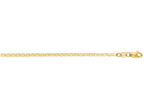 Finejewelers 14 Kt Yellow Gold 10 Inch 1.7mm Bright Cut Mariner Link Chain With Lobster Clasp