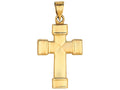 Finejewelers 14 Kt White Gold All Small Fancy Cross Pendant Necklace 18 inch chain