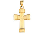 Finejewelers 14 Kt White Gold All Small Fancy Cross Pendant Necklace 18 inch chain