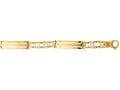 Finejewelers 14 Kt Two Tone Gold 8.25 Inch Two Tone Mens Fancy Bracelet With Lobster Clasp