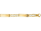 Finejewelers 14 Kt Two Tone Gold 8.25 Inch Two Tone Mens Fancy Bracelet With Lobster Clasp
