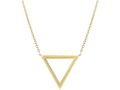 Finejewelers 14 Kt Yellow Gold 17 Inch 1 Inch 15.4-1.1mm Delta Symbol Anchor 1.1mm Oval Link Neckalce