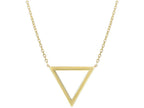 Finejewelers 14 Kt Yellow Gold 17 Inch 1 Inch 15.4-1.1mm Delta Symbol Anchor 1.1mm Oval Link Neckalce