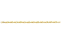 Finejewelers 14 Kt Yellow Gold 8.25 Inch Alternate Long Oval Link Bracelet With Lobster Clasp