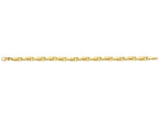 Finejewelers 14 Kt Yellow Gold 8.25 Inch Alternate Long Oval Link Bracelet With Lobster Clasp