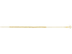 Finejewelers 14 Kt Yellow Gold 7 Inch 2.6-1.1mm Bright Cut Bead On Oval Link Fancy Bracelet Lobster Clasp