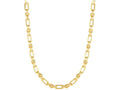 Finejewelers 14 Kt Yellow Gold 18 Inch 6.3mm Bright Cut Oval Fancy Link Necklace With Lobster Clasp