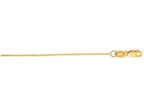 Finejewelers 14 Kt Yellow Gold 16 Inch 0.7mm Bright Cut Round Snake Chain Necklace With Lobster Clasp