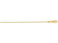 Finejewelers 14 Kt Yellow Gold 16 Inch 0.9mm Bright Cut Round Snake Chain Necklace With Lobster Clasp